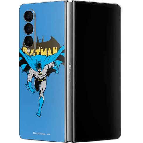 DC Comics Batman Vintage Action Pose Galaxy Z Fold4 5G Skin